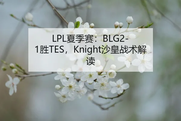 LPL夏季赛：BLG2-1胜TES，Knight沙皇战术解读
